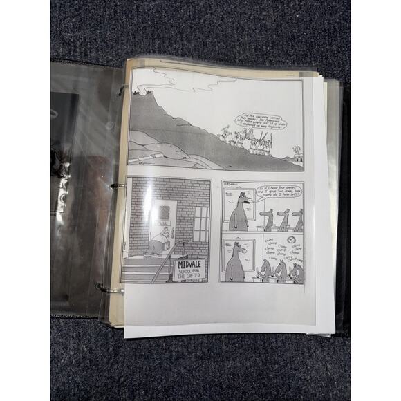The Far Side Cartoons Binder Full Of Transparencies One Of A Kind Homemade - Picture 5 of 6